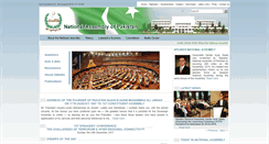 Desktop Screenshot of na.gov.pk